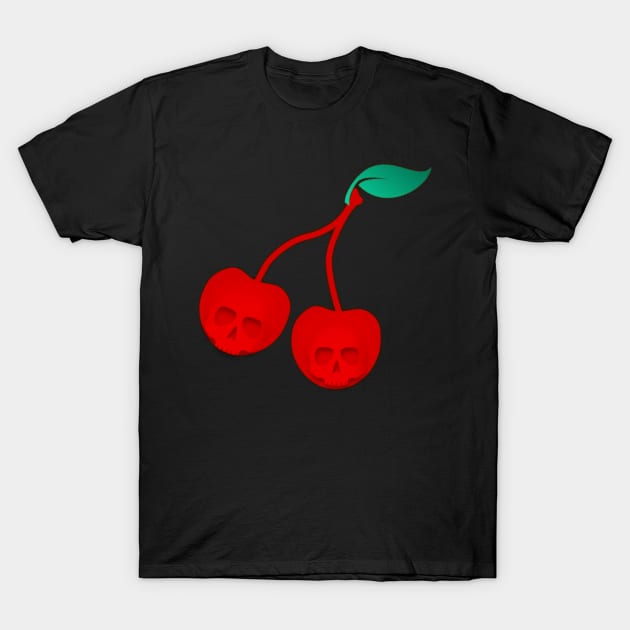 Cherry Skull T-Shirt by BoneArtPetite